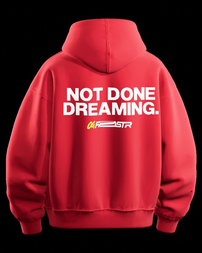 Graphic Hoodie in Cherry Red