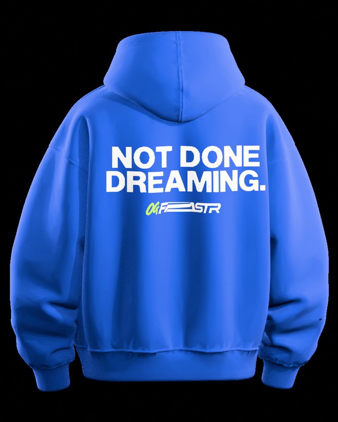 Graphic Hoodie in Cobalt Blue